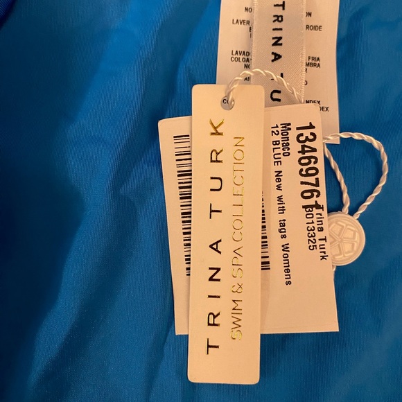 High waisted blue bottoms Size 12 - Picture 4 of 4